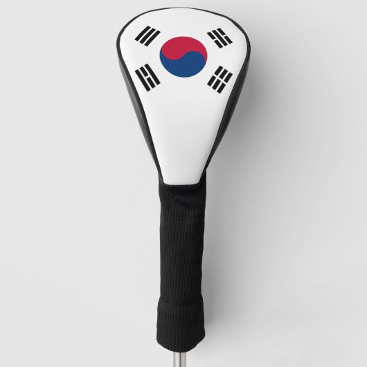 Golf Driver Cover mit Flagge Südkoreas Headcover (Vorderseite)