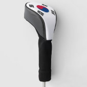 Golf Driver Cover mit Flagge Südkoreas Headcover (angewinkelt)