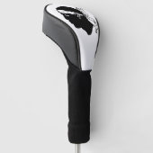 Golf Driver Cover mit Flagge von Korsika Golf Headcover (angewinkelt)