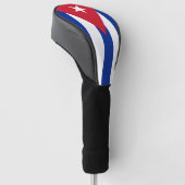 Golf Driver Cover mit Flagge von Kuba Headcover (angewinkelt)