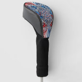 Golf Driver Cover mit französischer Farbe Headcover (angewinkelt)
