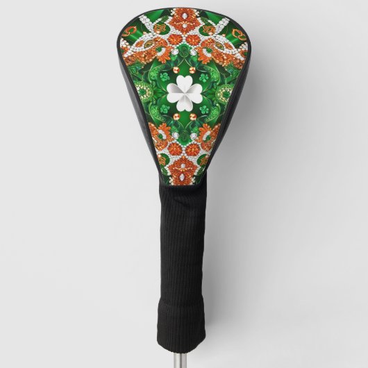 Golf Driver Cover mit Irish Colors Headcover (Vorderseite)