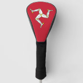 Golf Driver Cover mit Isle Man Flag, UK Golf Headcover (Vorderseite)