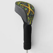 Golf Driver Cover mit jamaikanischen Farben Headcover (angewinkelt)