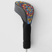 Golf Driver Cover mit rumänischen Farben Headcover (angewinkelt)