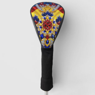 Golf Driver Cover mit rumänischen Farben Headcover