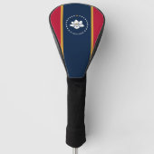Golf Driver Cover with Flag of Mississippi, USA Golf Headcover (Vorderseite)