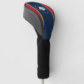 Golf Driver Cover with Flag of Mississippi, USA Golf Headcover (angewinkelt)