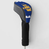 Golf Driver Cover with Flag of Quebec City, Canada Headcover (angewinkelt)