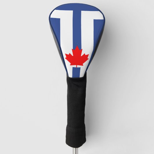 Golf Driver Cover with Flag of Toronto, Canada Headcover (Vorderseite)