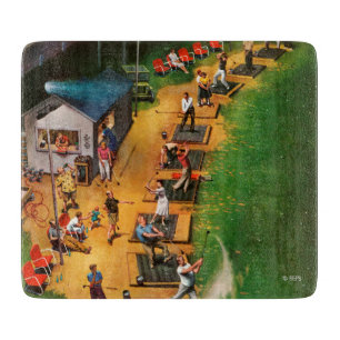 Golf-Driving-Range durch John schwanken Schneidebrett