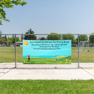 Golf Driving Range Geschäft Landschaft anpassen Banner