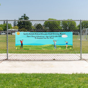 Golf-Driving-Range-Geschäftslandschaft anpassen Banner