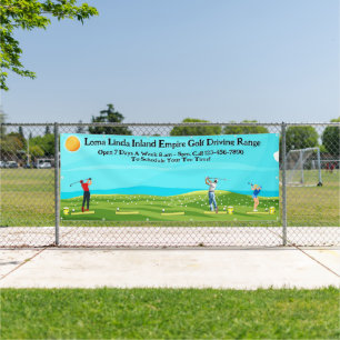 Golf-Driving-Range-Geschäftslandschaft anpassen Banner