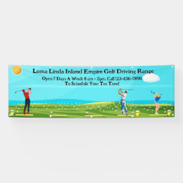Golf Driving Range Landschaftlich anpassen Banner