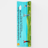 Golf Driving Range Landschaftlich anpassen Banner (Vertikal)