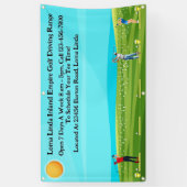 Golf Driving Range Landschaftlich anpassen Banner (Vertikal)