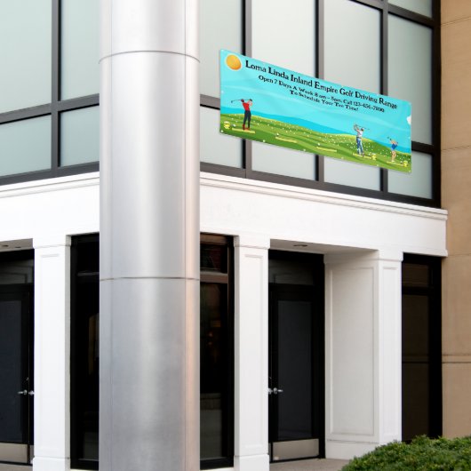 Golf Driving Range Landschaftlich anpassen Banner (Äußeres Gebäude)