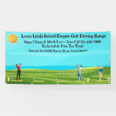 Golf Driving Range Landschaftlich anpassen Banner (Horizontal)