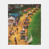 Golf Driving Range von John Falter Fleecedecke (Vorderseite)