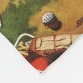 Golf Driving Range von John Falter Fleecedecke (Ecke)