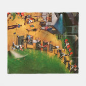 Golf Driving Range von John Falter Fleecedecke (Vorderseite (Horizontal))