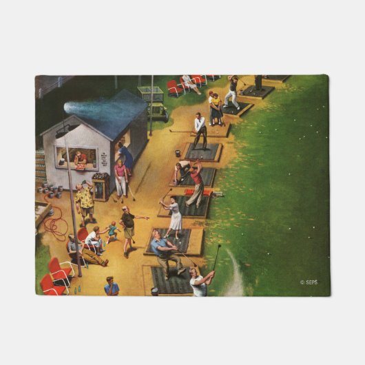 Golf Driving Range von John Falter Fußmatte (Vorderseite)