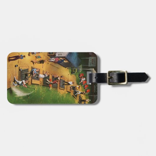 Golf Driving Range von John Falter Gepäckanhänger (Vorderseite horizontal)