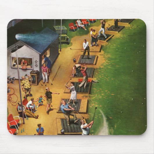 Golf Driving Range von John Falter Mousepad (Vorne)