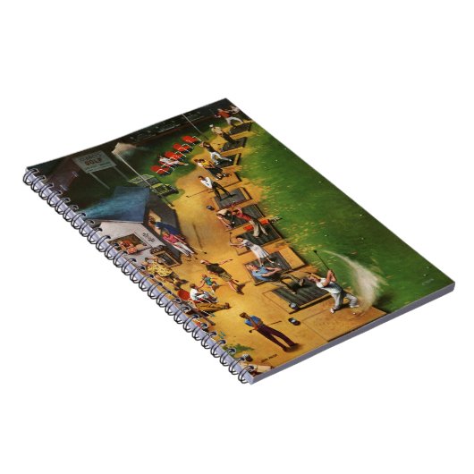 Golf Driving Range von John Falter Notizblock (Rechte Seite)