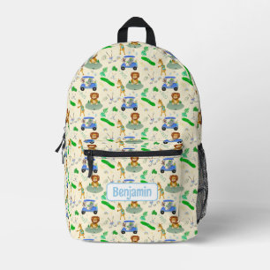 Golf Dschungeltiere Baby Muster kundenspezifisch Bedruckter Rucksack