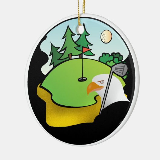 Golf Eagle Keramik Ornament (Links)