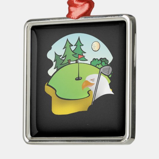 Golf Eagle Ornament Aus Metall (Links)