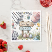 Golf Easter eggs balls and flower and equipment Serviette (Beispiel)