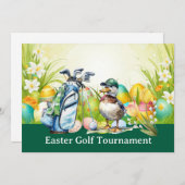 Golf Easter to golfer PARTY invitation  Einladung (Vorne/Hinten)