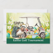 Golf Easter to golfer PARTY invitation  Einladung (Vorderseite)