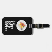 Golf Eat Sleep Golf Wiederholung Gepäckanhänger (Vorderseite horizontal)