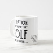 Golf Education Golfer Personalized Kaffeetasse (Vorderseite Links)