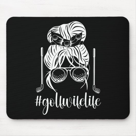 Golf Ehefrau Leben Golfer Ehefrau eines Golfspiele Mousepad (Vorne)