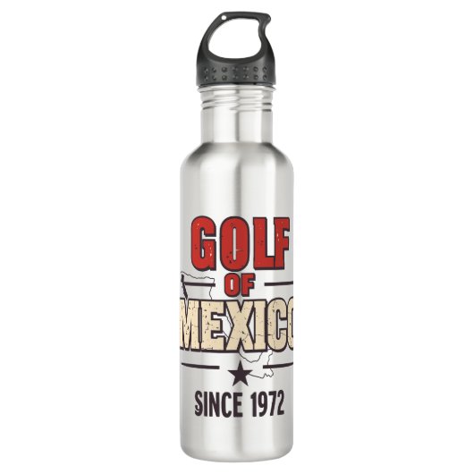 Golf Ehefrauen Social Club Blume Edelstahlflasche (Vorderseite)