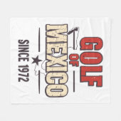 Golf Ehefrauen Social Club Blume Fleecedecke (Vorderseite (Horizontal))