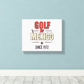 Golf Ehefrauen Social Club Blume Leinwanddruck (Insitu (Holzboden))