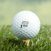 Golf-Eigentum des Golfers, der den Ball mit Namen (Insitu T-Shirt)