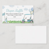 Golf ein wenig Putter Babydusche Windeln Raffle Begleitkarte (Vorne/Hinten)