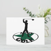 Golf - ein wunderbares Spiel Einladung (Stehend Vorderseite)