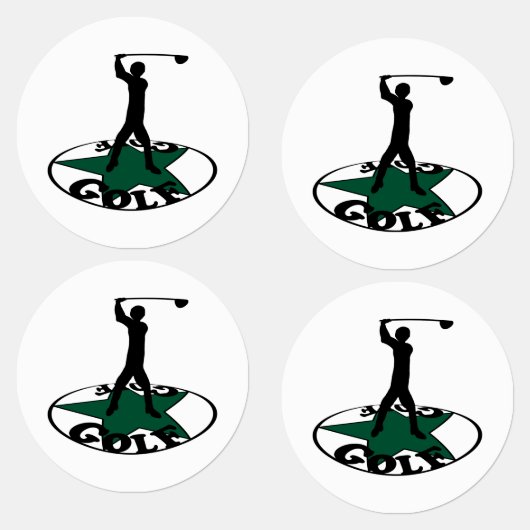 Golf - ein wunderbares Spiel Etiketten (Gruppe)