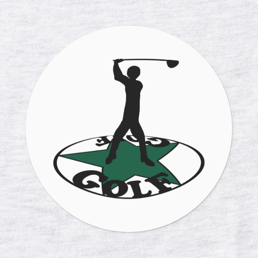 Golf - ein wunderbares Spiel Etiketten (Design 2)