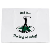 Golf - ein wunderbares Spiel Große Geschenktüte (Vorderseite)