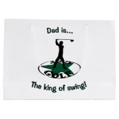 Golf - ein wunderbares Spiel Große Geschenktüte (Rückseite)