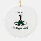 Golf - ein wunderbares Spiel Keramik Ornament (Hinten)